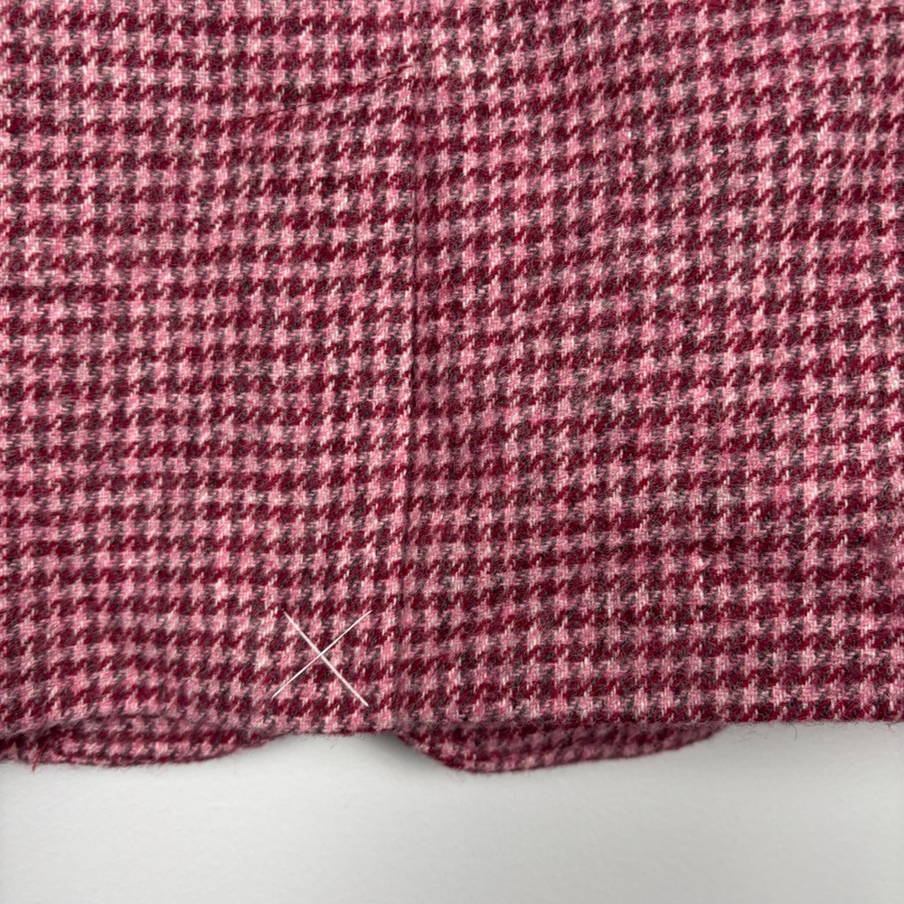NWT Women’s Talbots wool Pink Houndstooth Blazer Size 2 - Picture 13 of 13